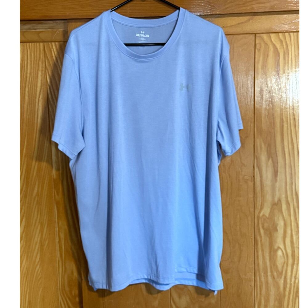 Men's UA Launch Short Sleeve Running Tee - Light Blue 2XL